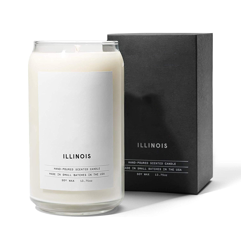 Candele Woodwick Milky in ceramica personalizzata organica M&Scent, contenitore per candele