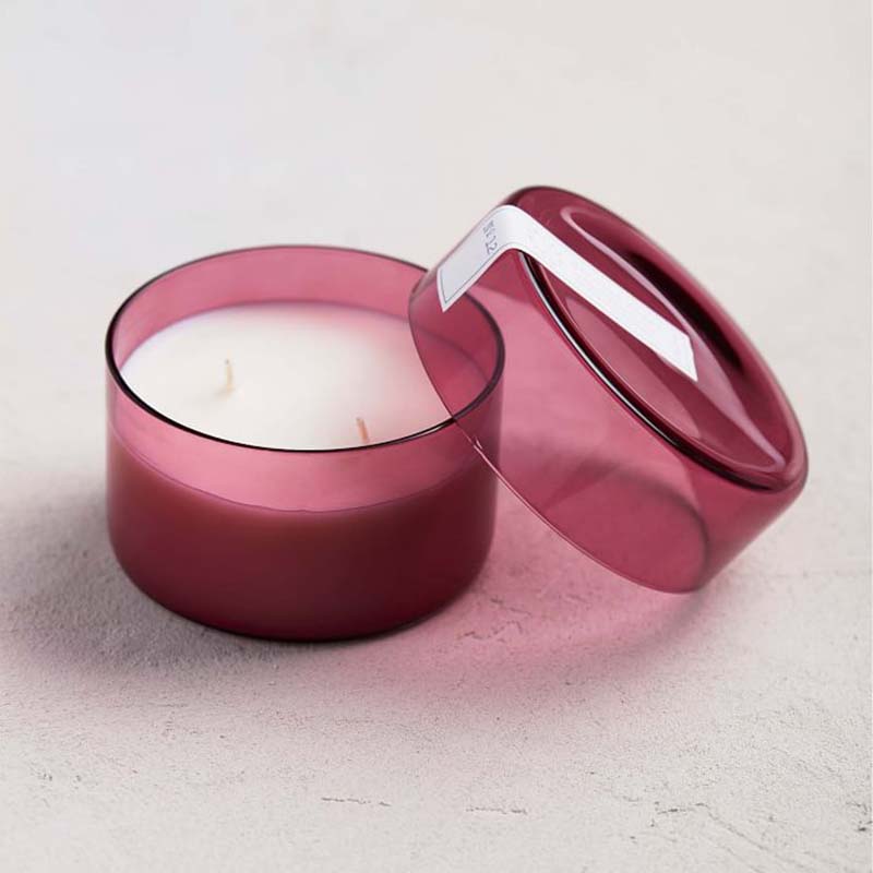 Candele di lusso con piccola etichetta privata personalizzata per rilassare il profumo delle candele con coperchio