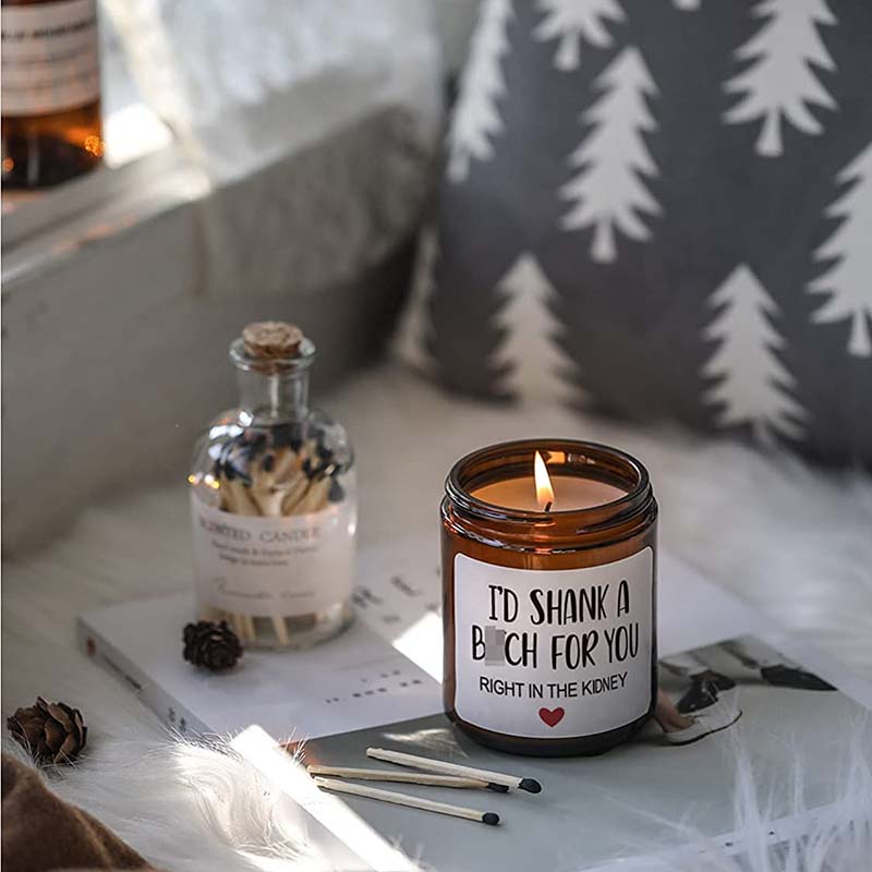 M&Scent Candela profumata natalizia al 100% in cera naturale per la casa, set regalo, candela profumata in barattolo di vetro con coperchio in metallo
