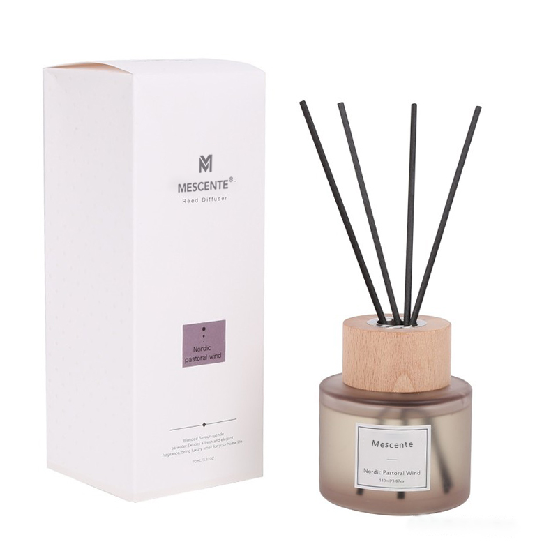Diffusore a lamella in vetro con etichetta privata di lusso all'ingrosso M&Scent con tappo