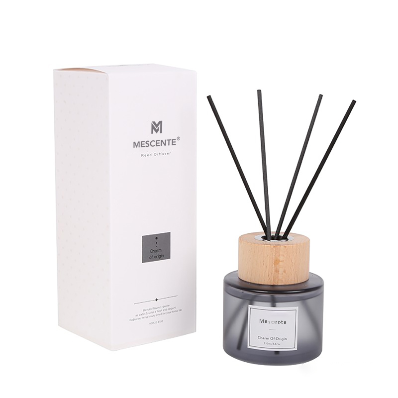Diffusore a lamella in vetro con etichetta privata di lusso all'ingrosso M&Scent con tappo