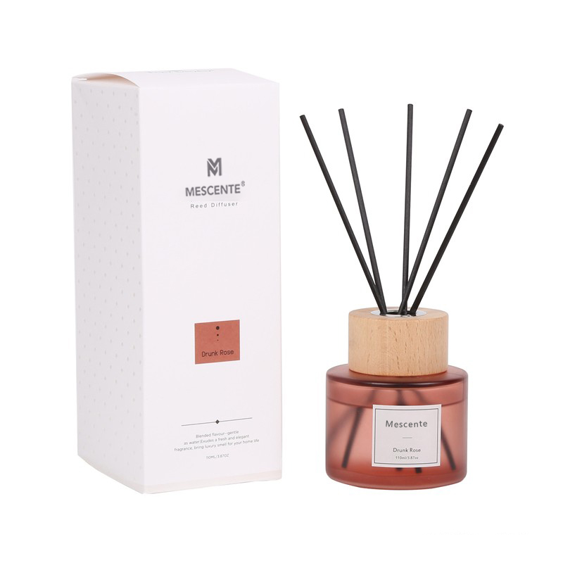Diffusore a lamella in vetro con etichetta privata di lusso all'ingrosso M&Scent con tappo