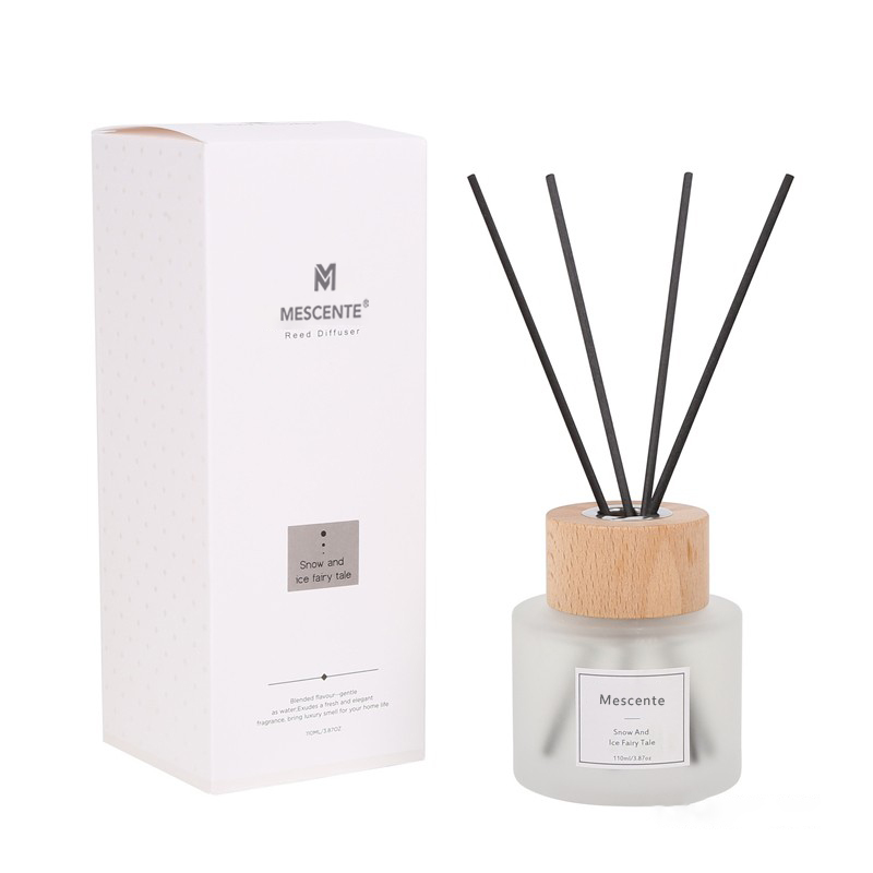 Diffusore a lamella in vetro con etichetta privata di lusso all'ingrosso M&Scent con tappo