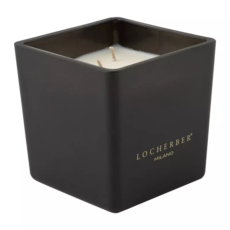 M&scent 2021 Candela profumata grande in vetro ecologico con coperchio in legno di briccole