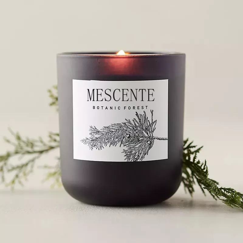 Candele profumate di cera di soia di cristallo naturale di aromaterapia di lusso con marchio privato all'ingrosso per la decorazione di nozze