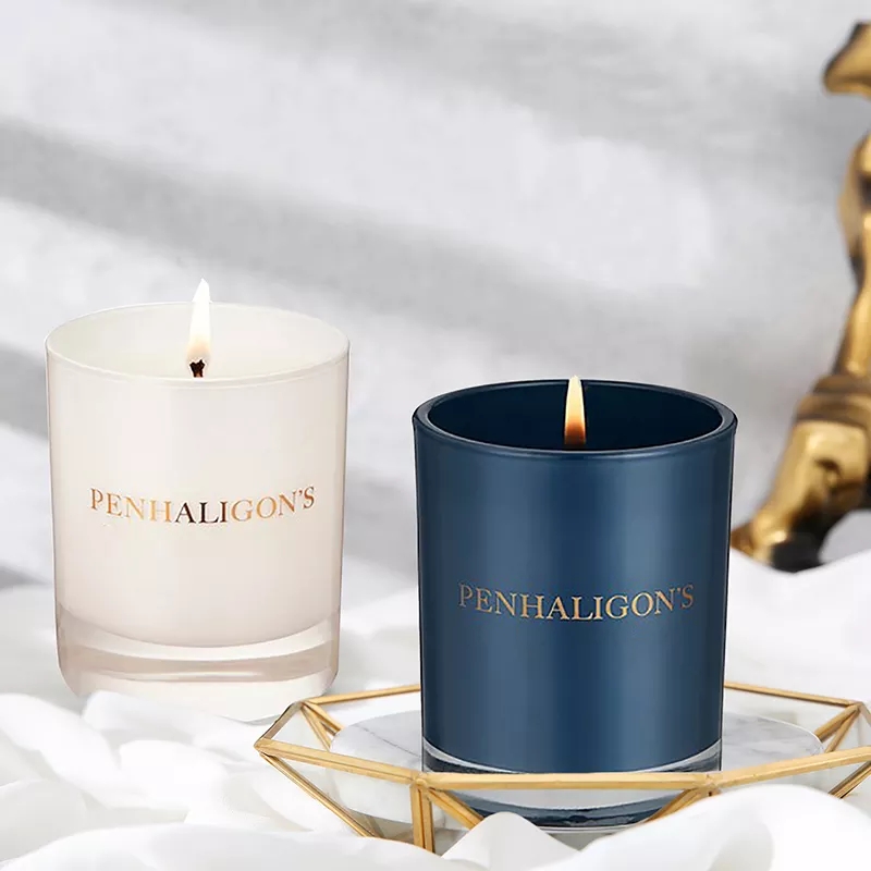 Candele profumate per aromaterapia con cera di soia profumata di cristallo di guarigione spirituale di lusso all'ingrosso con etichetta privata