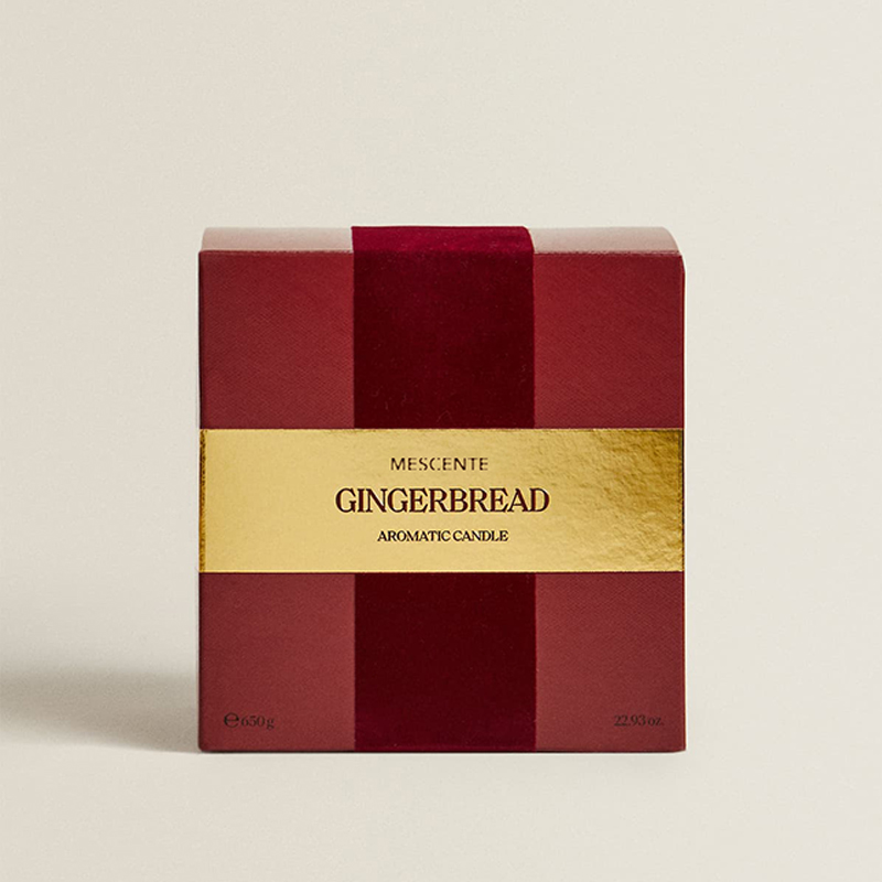 Candele M&Scent Custom Luxury a 3 stoppini Candela profumata in vetro nero opaco con etichetta privata personalizzata
