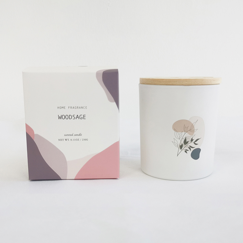 Candele di soia profumate al 100% naturali di alta qualità M&Scent in barattolo di vetro con coperchio