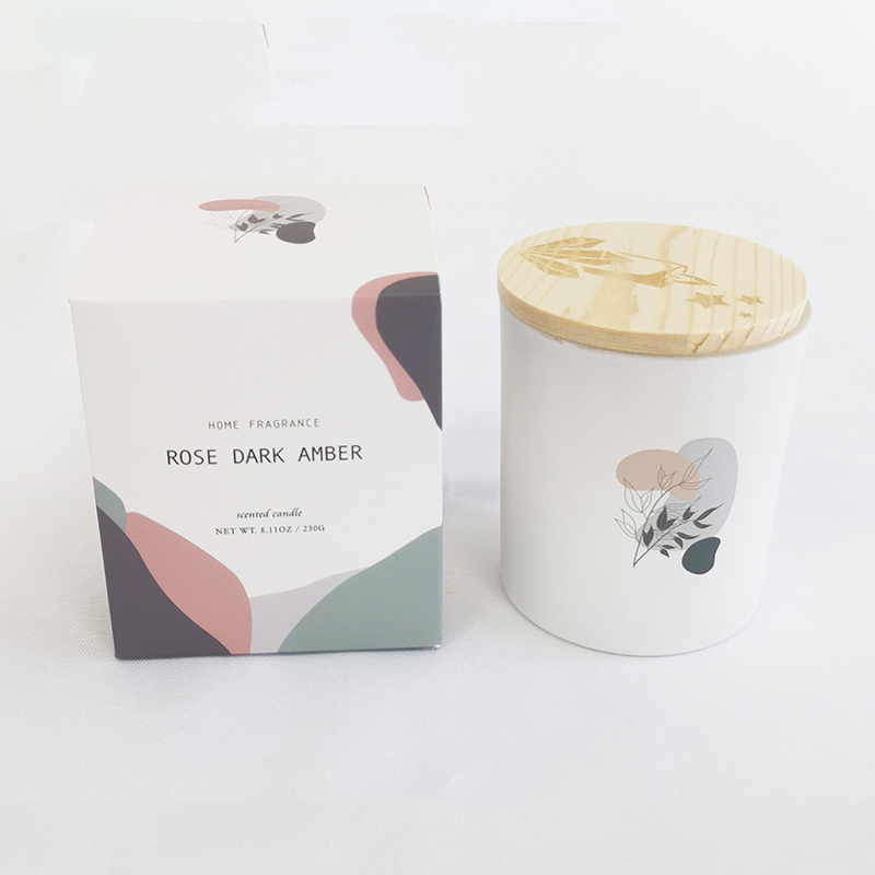 Candele di soia profumate al 100% naturali di alta qualità M&Scent in barattolo di vetro con coperchio