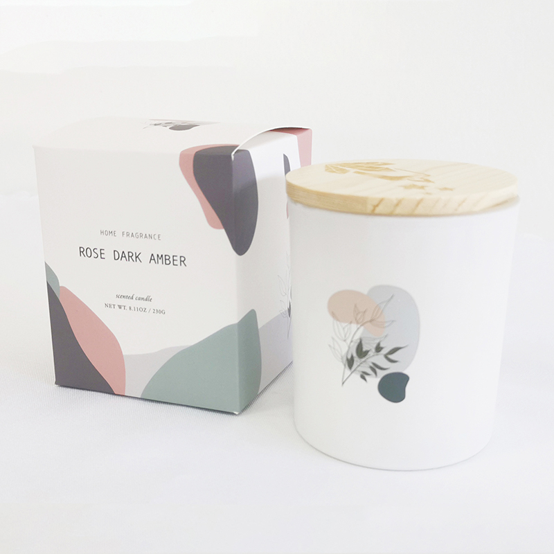 Candele di soia profumate al 100% naturali di alta qualità M&Scent in barattolo di vetro con coperchio