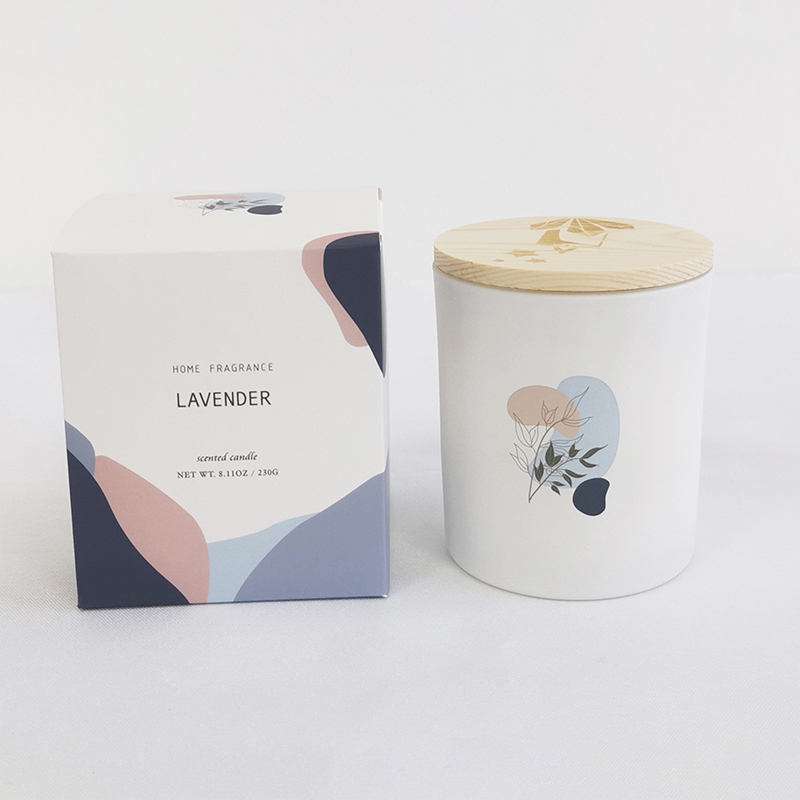 Candele di soia profumate al 100% naturali di alta qualità M&Scent in barattolo di vetro con coperchio