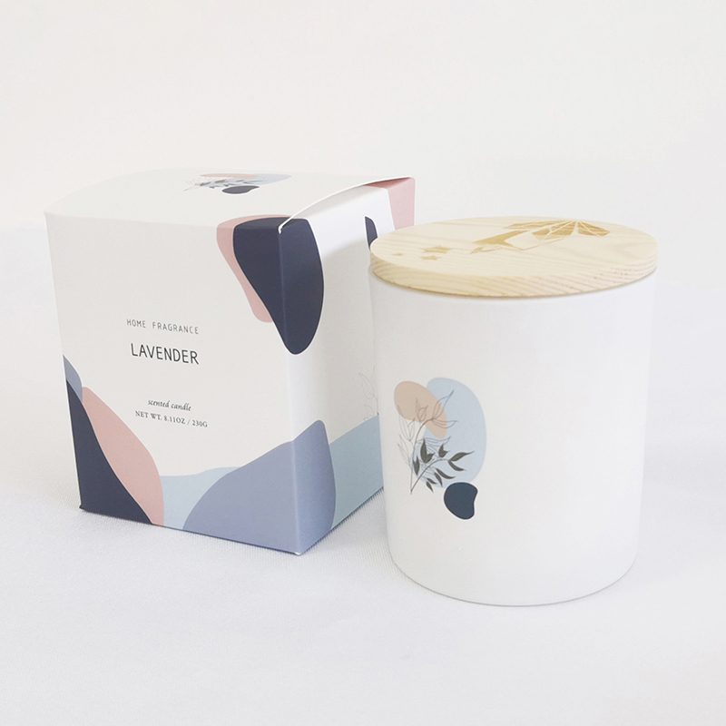 Candele di soia profumate al 100% naturali di alta qualità M&Scent in barattolo di vetro con coperchio