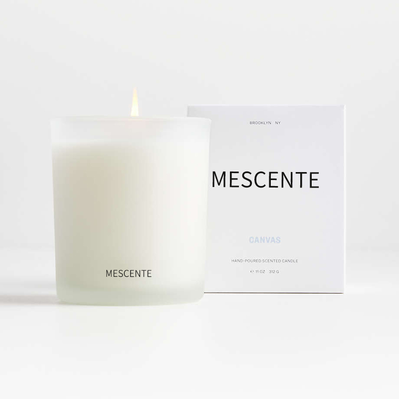 Candele profumate di cera di soia con marchio privato di lusso all'ingrosso M&Scent con scatola