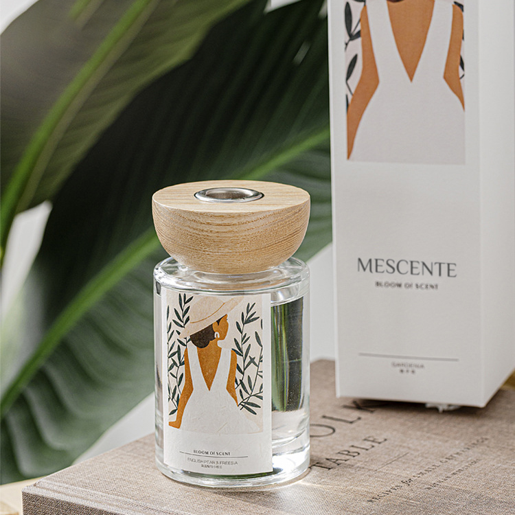 Set di diffusori a bastoncino in vetro con etichetta privata M&Scent all'ingrosso con tappo