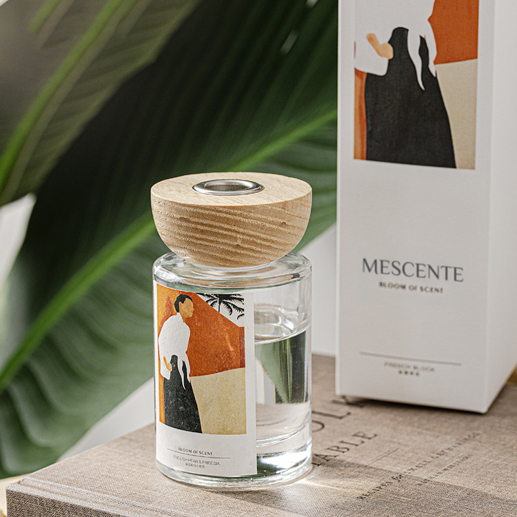 Set di diffusori a bastoncino in vetro con etichetta privata M&Scent all'ingrosso con tappo