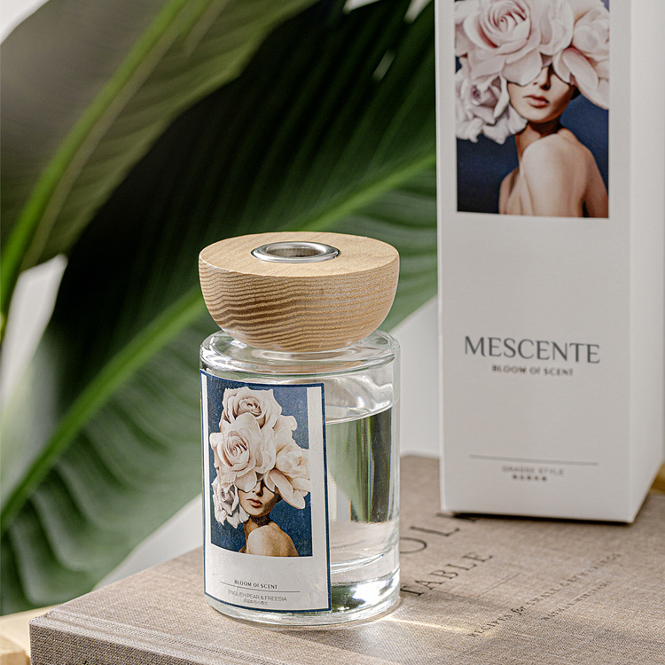 Set di diffusori a bastoncino in vetro con etichetta privata M&Scent all'ingrosso con tappo