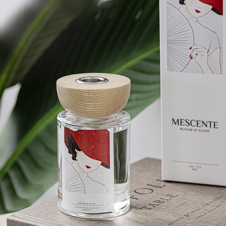 Set di diffusori a bastoncino in vetro con etichetta privata M&Scent all'ingrosso con tappo