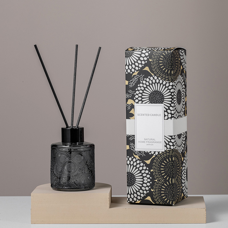 Bottiglia per diffusore a bastoncini con etichetta privata M&Scent con confezione regalo, diffusore a bastoncini di lusso