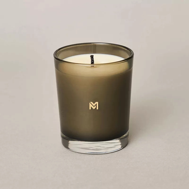 M&Scent all'ingrosso nuova candela di soia profumata Kerzen con etichetta privata personalizzata di lusso in vasetti di cristallo di Natale con coperchio