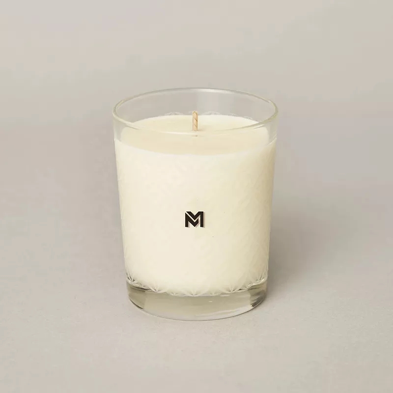 M&Scent all'ingrosso nuova candela di soia profumata Kerzen con etichetta privata personalizzata di lusso in vasetti di cristallo di Natale con coperchio