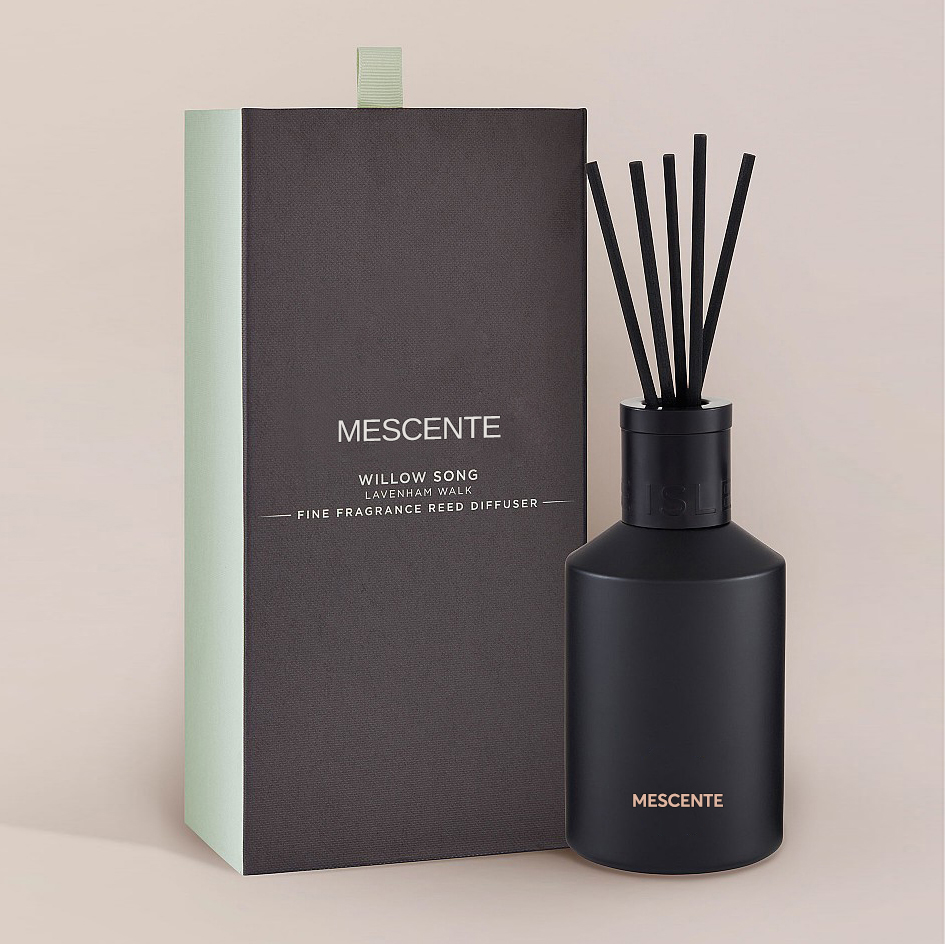 Decorazione Oem Scatola stampata 20ml Quadrato in ceramica Vranjes Tappo in legno Casa Profumo Aroma Diffusore a lamella Olio