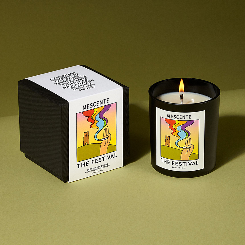 M&Scent Candele di cera di soia con profumo di aroma di cristallo di Natale fatto a mano con etichetta privata personalizzata di lusso all'ingrosso