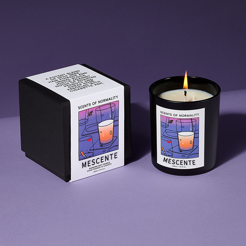 M&Scent Candele di cera di soia con profumo di aroma di cristallo di Natale fatto a mano con etichetta privata personalizzata di lusso all'ingrosso