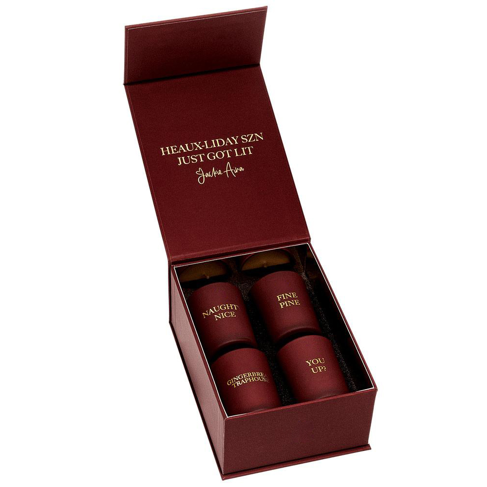 Set regalo di candele profumate aromatiche per decorazioni per la casa di lusso con etichetta privata M&Scent, set da 4