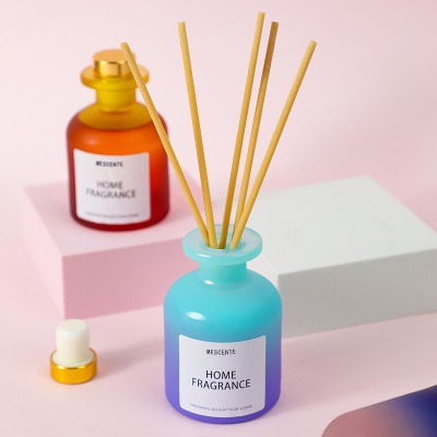 Ricarica di olio per diffusore a lamella di fiori di profumo di bottiglia di vetro unica all'ingrosso con set regalo di scatole di imballaggio
