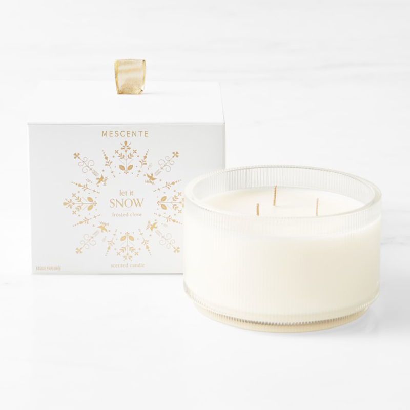 Candele di soia profumate biologiche fatte in casa con logo personalizzato M&Scent Etichetta privata in barattolo di vetro