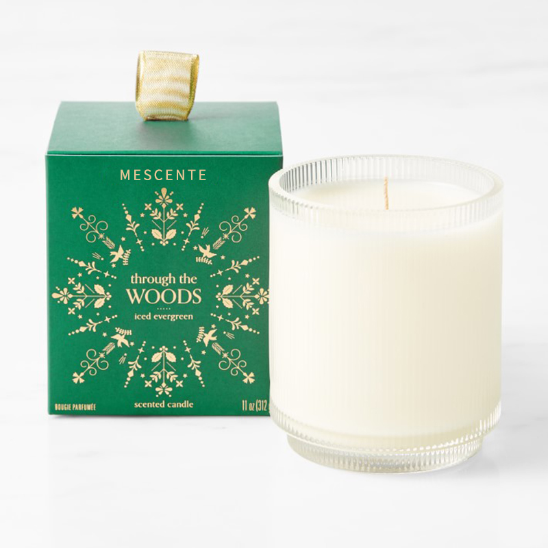 Candele di soia profumate biologiche fatte in casa con logo personalizzato M&Scent Etichetta privata in barattolo di vetro