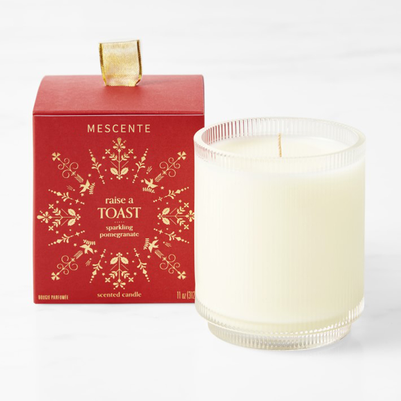 Candele di soia profumate biologiche fatte in casa con logo personalizzato M&Scent Etichetta privata in barattolo di vetro
