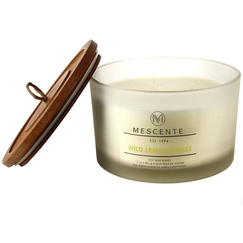 Candele profumate con portabicchieri per etichette private personalizzate M&Scent all'ingrosso con cristalli sfuse