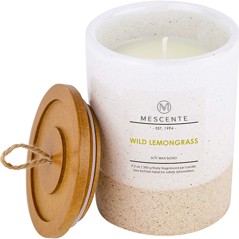 Candele profumate con portabicchieri per etichette private personalizzate M&Scent all'ingrosso con cristalli sfuse