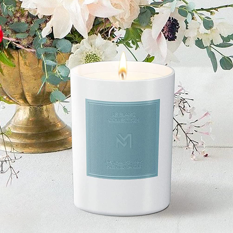 Set di candele in cera di soia per aromaterapia natalizia di lusso personalizzate all'ingrosso M&Scent