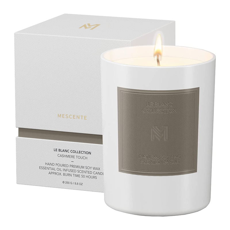 Set di candele in cera di soia per aromaterapia natalizia di lusso personalizzate all'ingrosso M&Scent