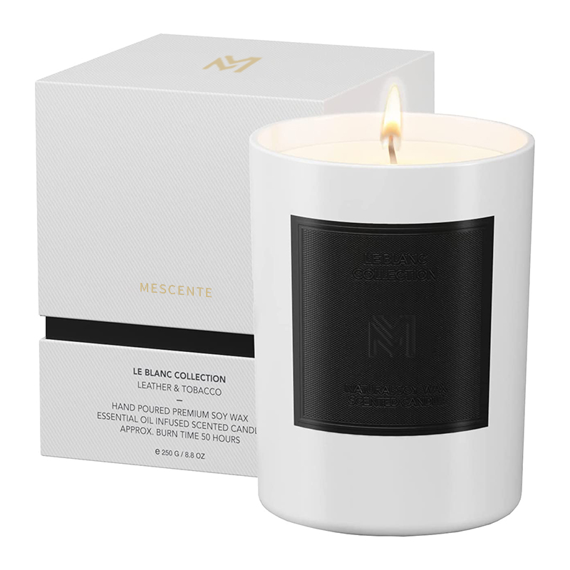 Set di candele in cera di soia per aromaterapia natalizia di lusso personalizzate all'ingrosso M&Scent
