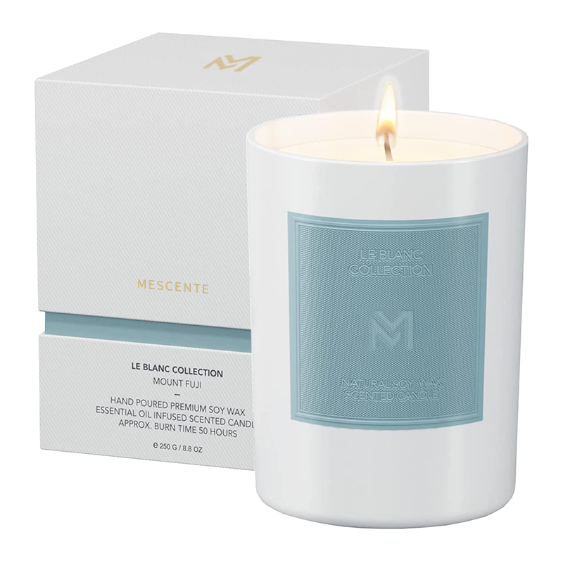 Set di candele in cera di soia per aromaterapia natalizia di lusso personalizzate all'ingrosso M&Scent