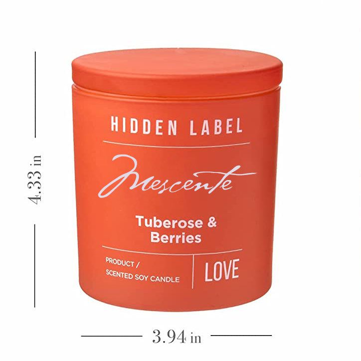 Candele di cera di soia profumate con barattoli neri di lusso all'ingrosso M&Scent con etichetta privata con cristalli