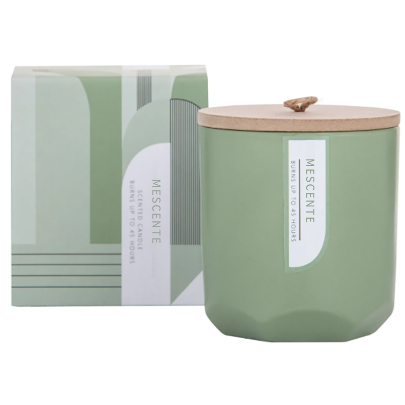 M&Scent Custom Luxury Crea il tuo produttore di candele di soia profumate con stoppino in legno in barattolo di vetro