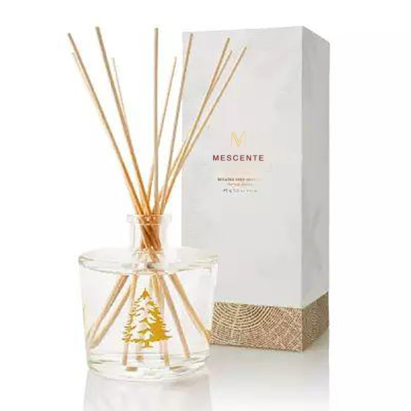 Set regalo con diffusore di aroma a bastoncino con vite in legno tondo in fibra di vetro Stik di lusso all'ingrosso M&Scent