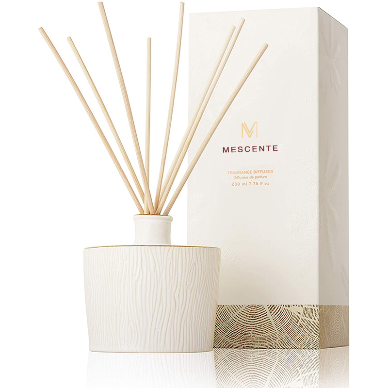 Set regalo con diffusore di aroma a bastoncino con vite in legno tondo in fibra di vetro Stik di lusso all'ingrosso M&Scent