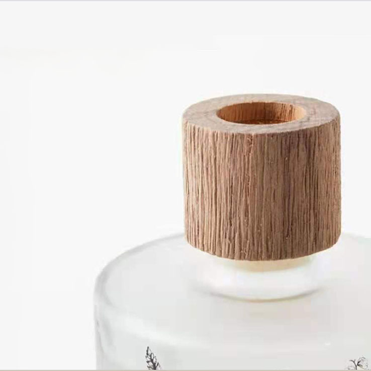 Diffusore a bastoncini di aroma floreale trasparente unico di lusso personalizzato all'ingrosso M&Scent in vetro ambrato decorativo personalizzato senza fuoco