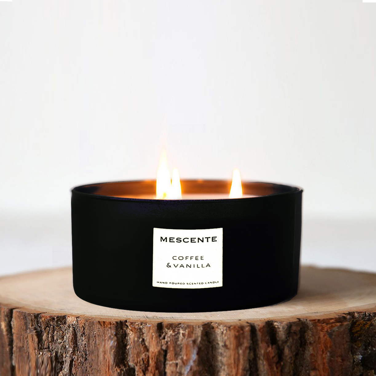 Set regalo di candele decorative per aromaterapia con 3 stoppini profumati alla palma da cocco M&Scent