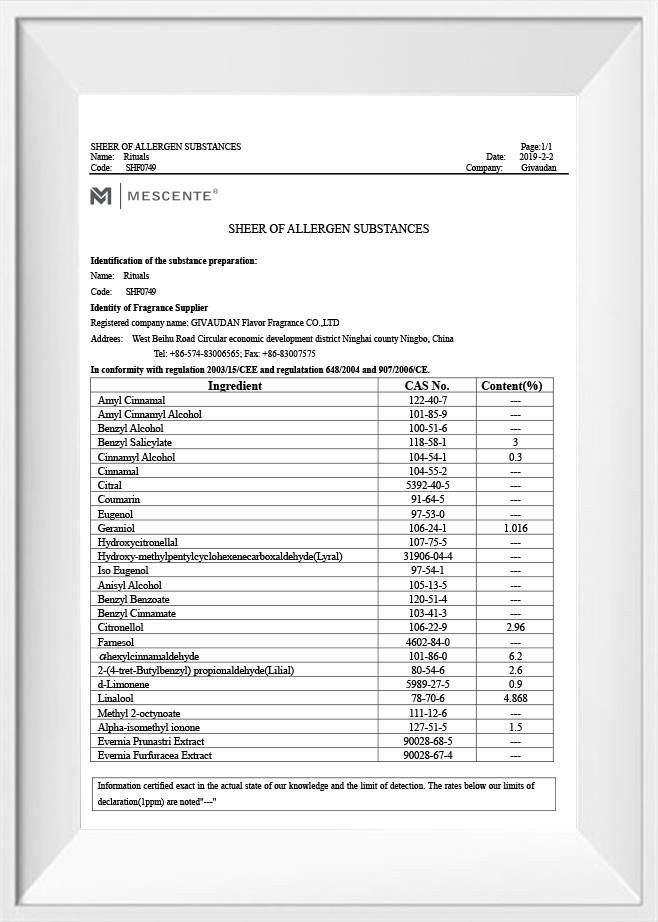 Informazioni sugli allergeni
