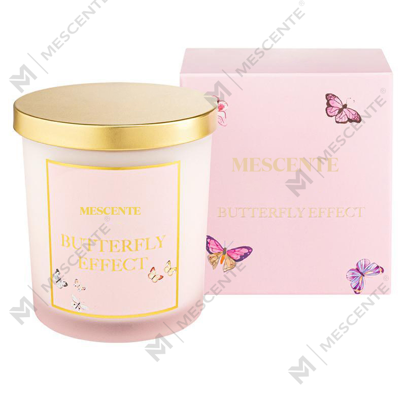 M&Scent all'ingrosso nuova candela di soia profumata Kerzen con etichetta privata personalizzata di lusso in vasetti di cristallo di Natale con coperchio
