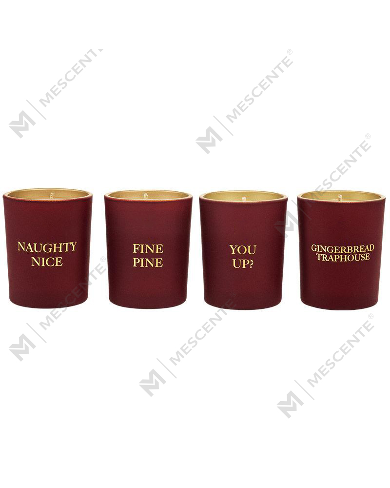 Set regalo di candele profumate aromatiche per decorazioni per la casa di lusso con etichetta privata M&Scent, set da 4