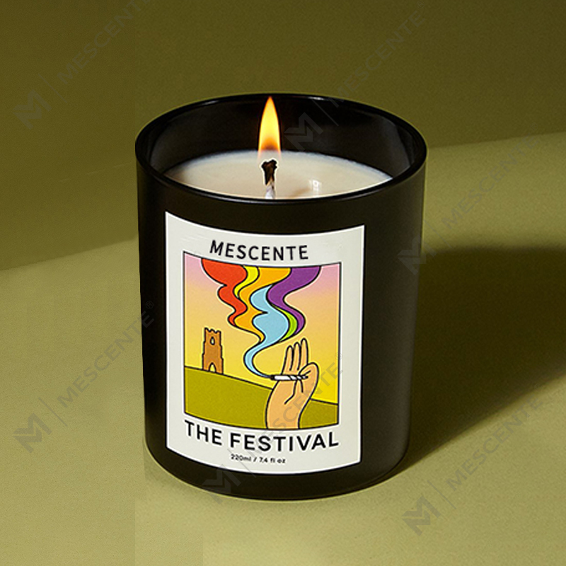 M&Scent Candele di cera di soia con profumo di aroma di cristallo di Natale fatto a mano con etichetta privata personalizzata di lusso all'ingrosso