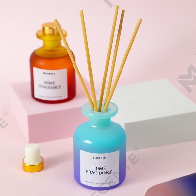 Ricarica di olio per diffusore a lamella di fiori di profumo di bottiglia di vetro unica all'ingrosso con set regalo di scatole di imballaggio