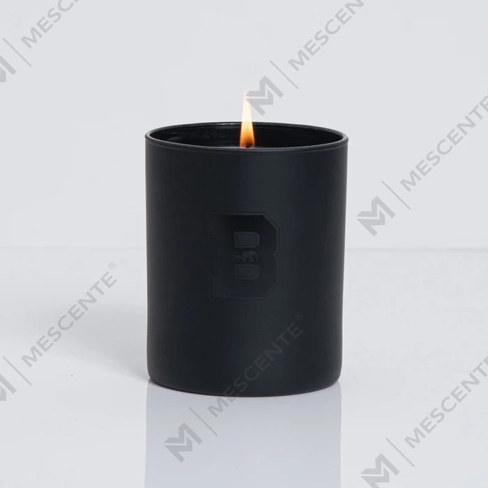 M&Scent Wholesale Candele di soia profumate decorative nere in barattoli unici di lusso all'ingrosso con cristalli